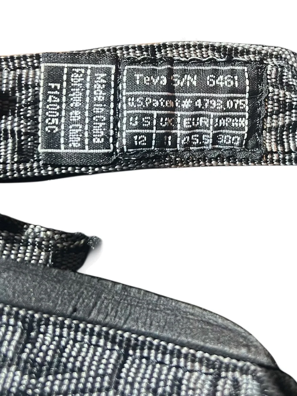 Teva Mens F14005C Black/White Patterned Trail Sandal Sz 12